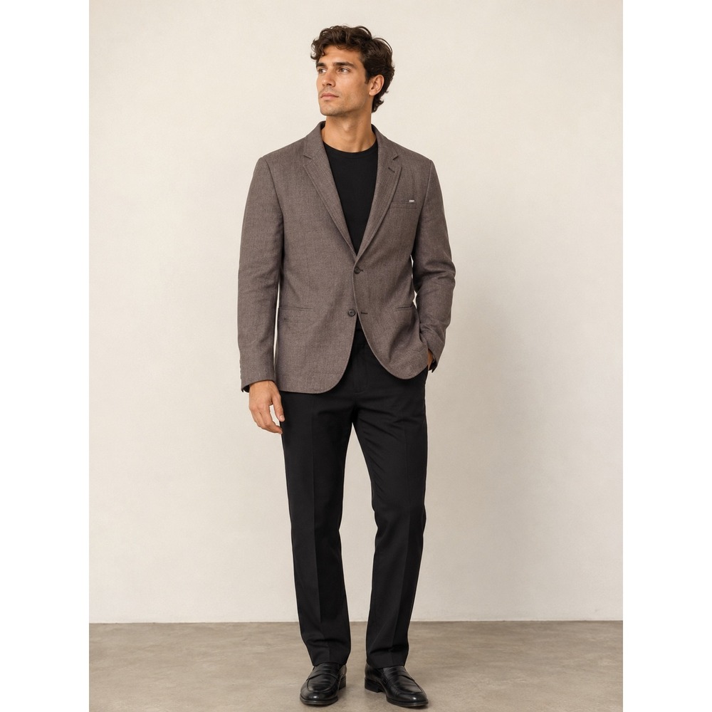 GUESS Men's Dark Gray 2 Button Blazer‎ Size Large